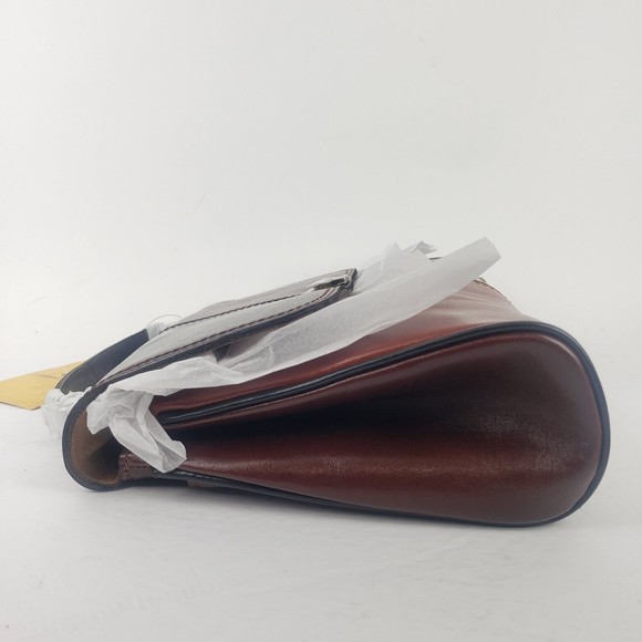 Patricia Nash Yoeky Leather Top-Handle Crossbody Bag Color Block - Picture 12 of 13